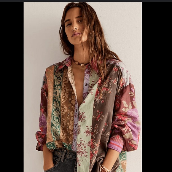 Free People Flower Patch Top - Picture 2 of 3